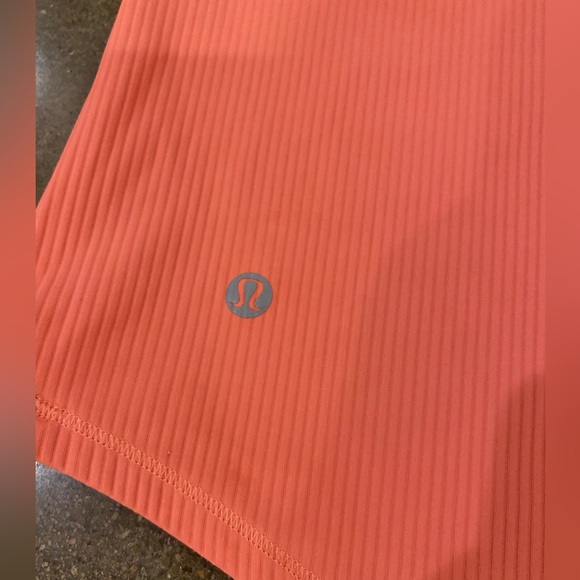 Lululemon Base Pace Ribbed Tank Top Color is Raspberry Cream - Picture 2 of 4